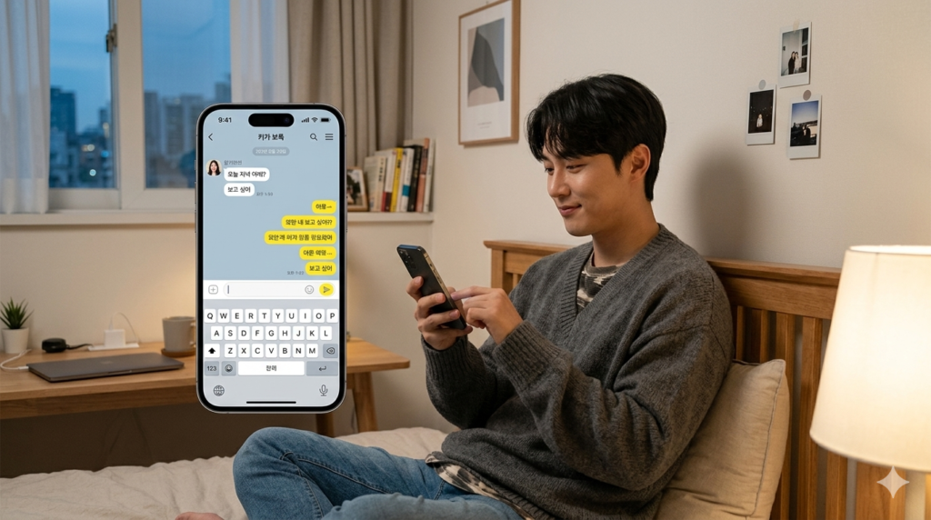 여자랑 카톡 할말 없을 때